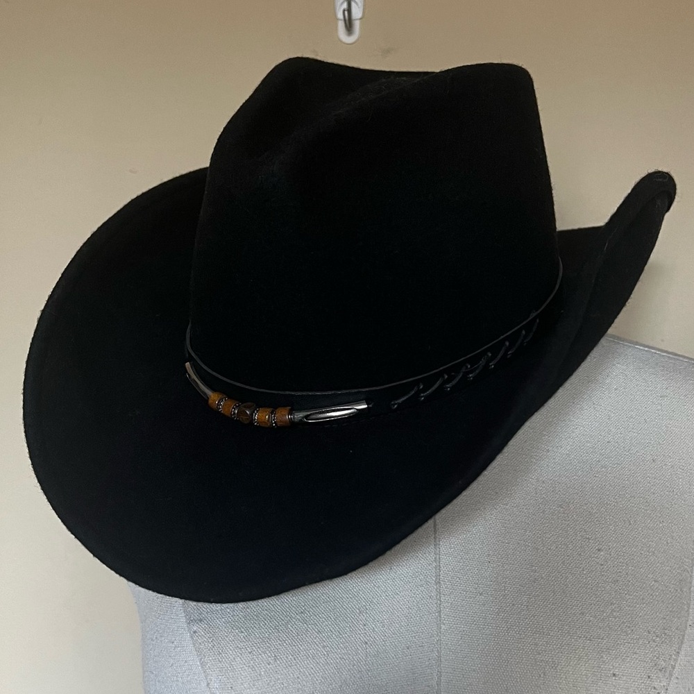Wrangler Twenty X Cowboy Hat – 100% Wool – Made in USA – Black Western Rodeo Hat